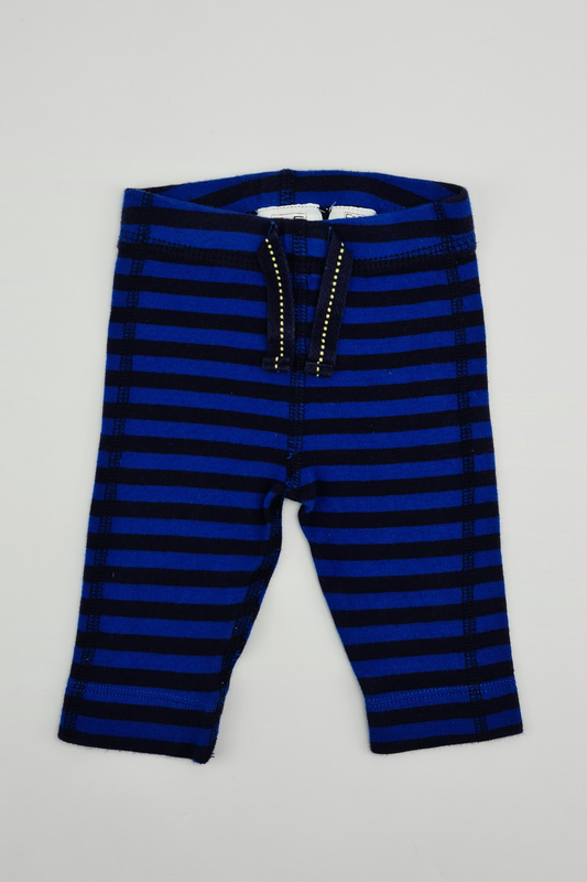 Blue Striped Leggings - Precuddled.com