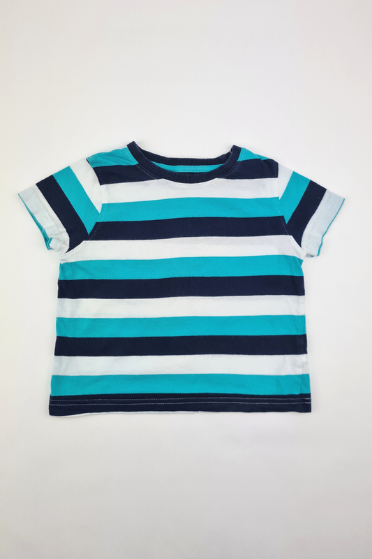 18-24m - 100% Cotton Striped T-shirt (Tu)