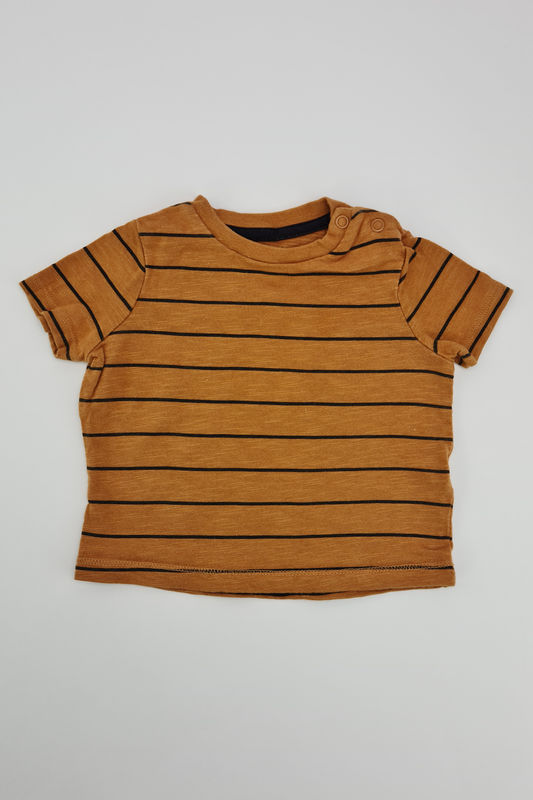 3-6m - Striped T-shirt (F&F)