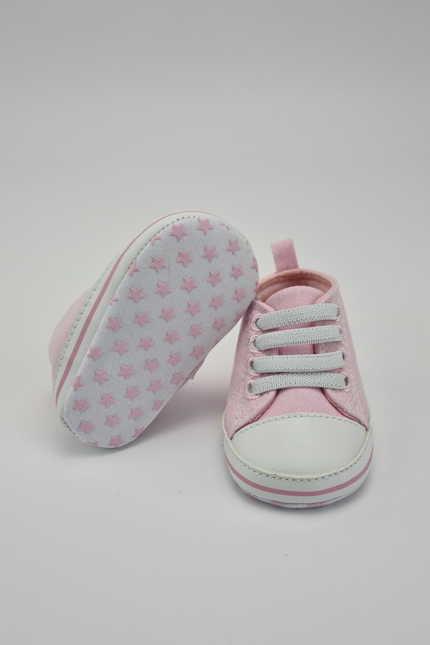 3-6m - Pink High Top Trainers