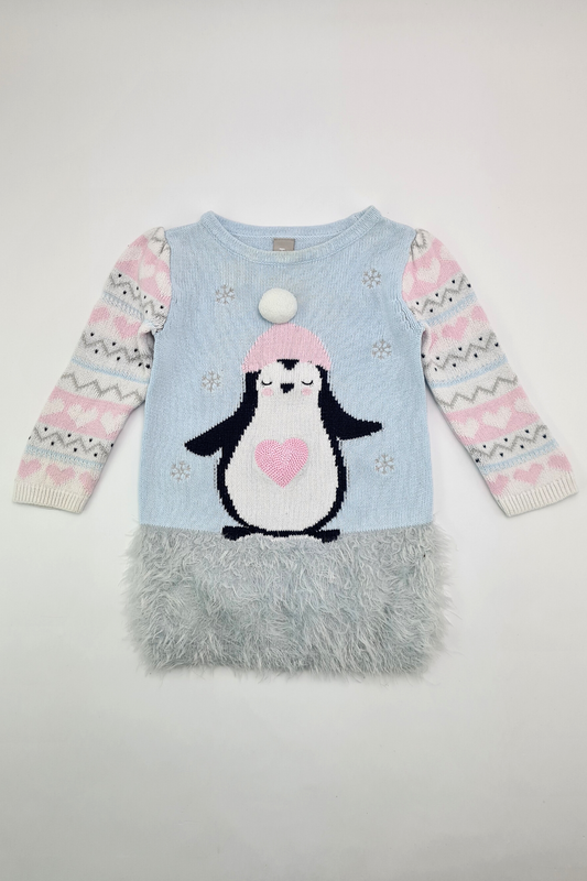 12–18 Monate – Pinguin-Pulloverkleid (Di)