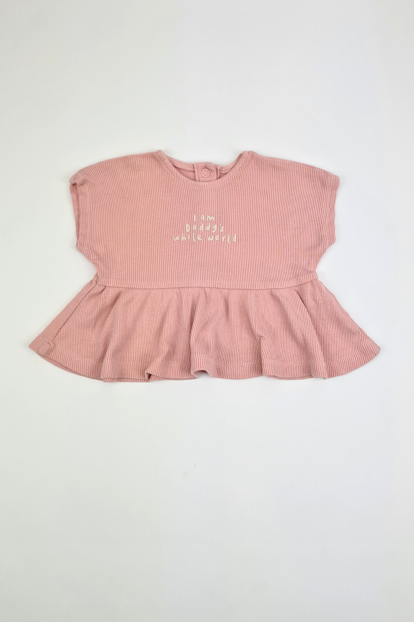 First Size 9lbs 'I am Daddys Whole World' Pink Top (George)