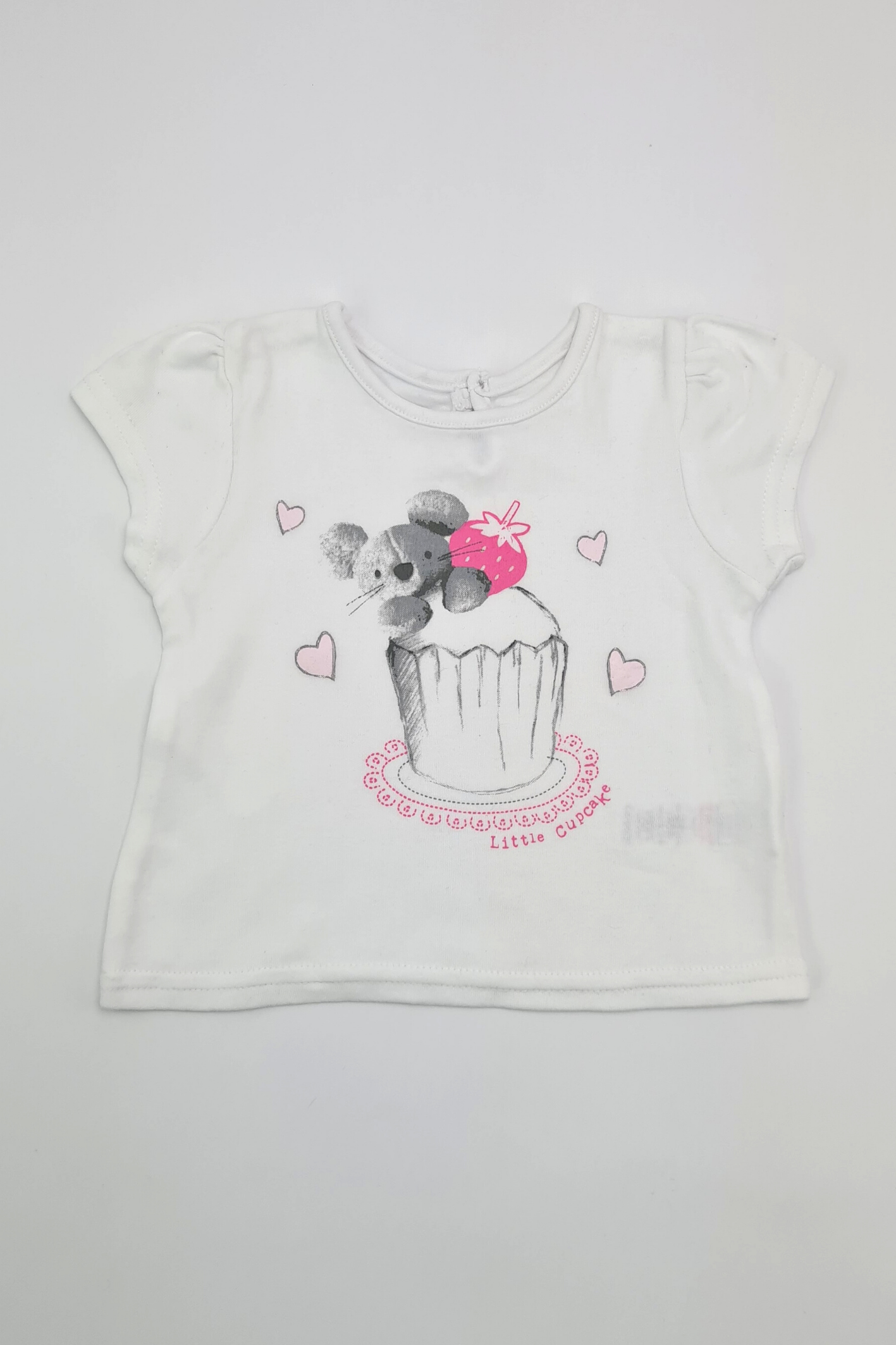 0-3m - 'Little Cupcake' T-shirt
