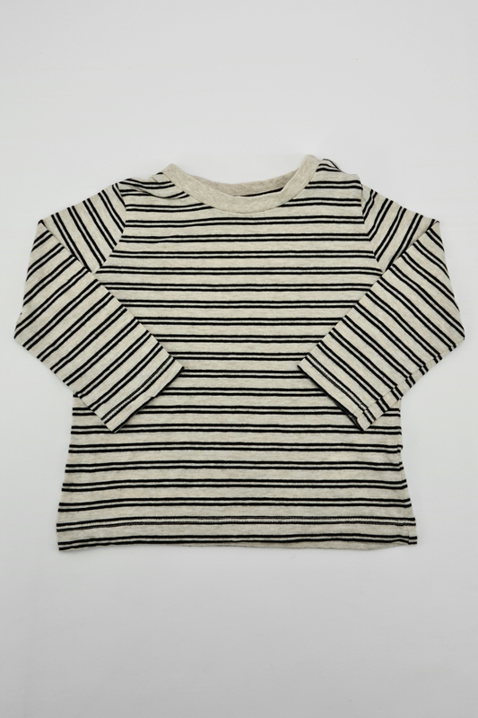 3-6m - Striped T-shirt (F&F)