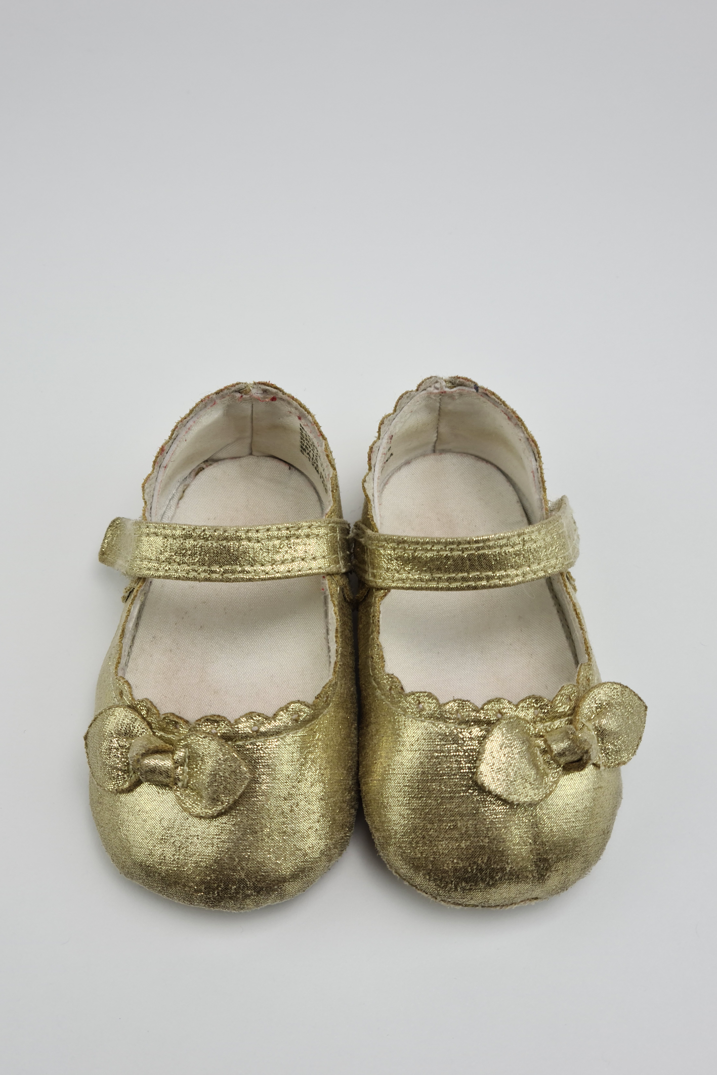 6-12m - Gold Soft Sole Shoes - Precuddled.com