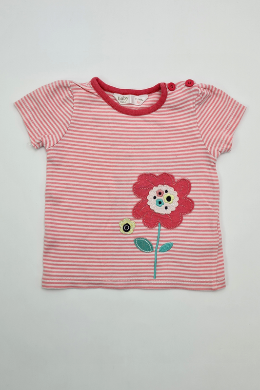 0-3m - Flower T-shirt (M&Co.)
