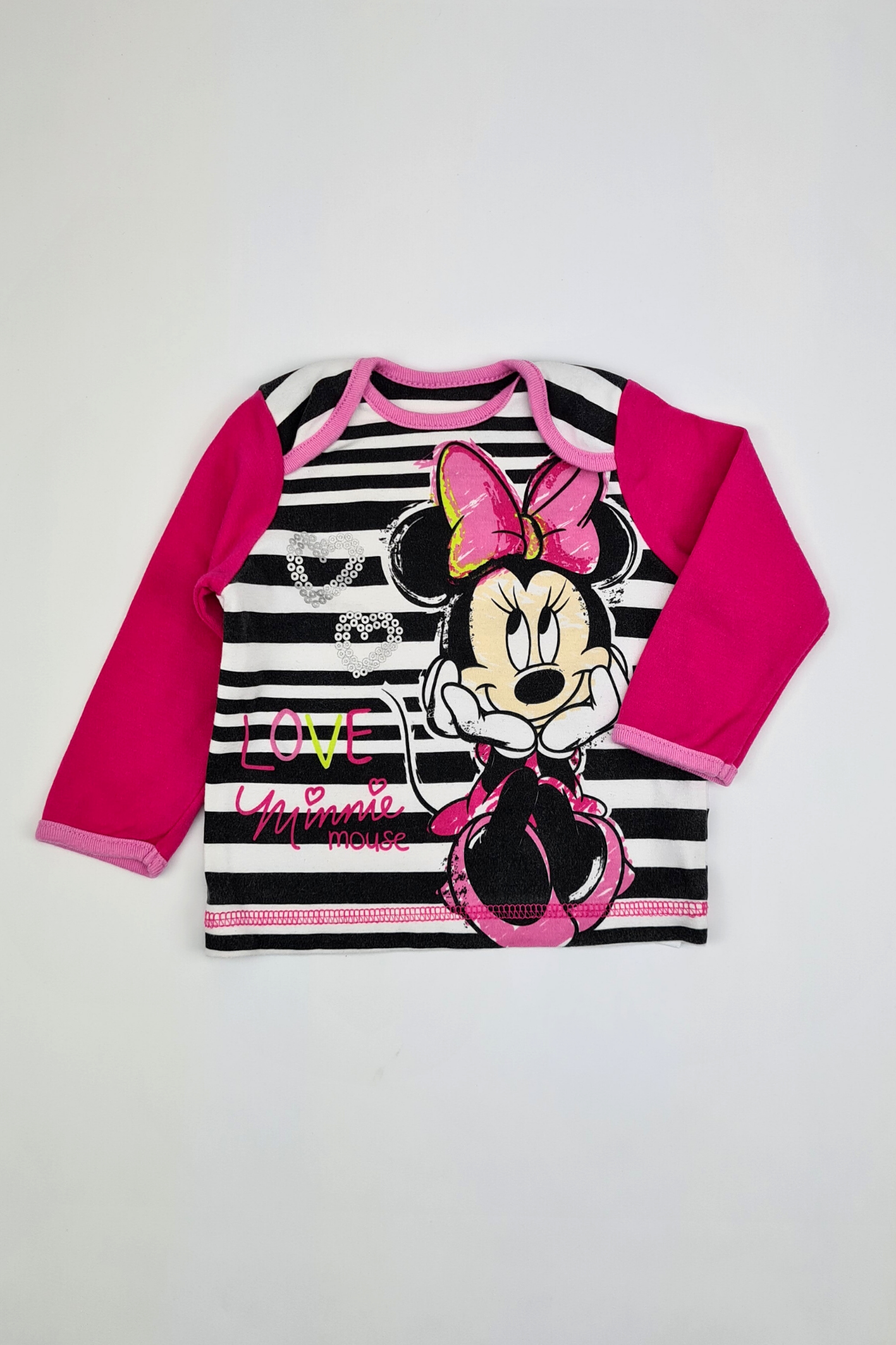 6–9 Monate – Minnie-Maus-Pyjama-Oberteil (Disney)