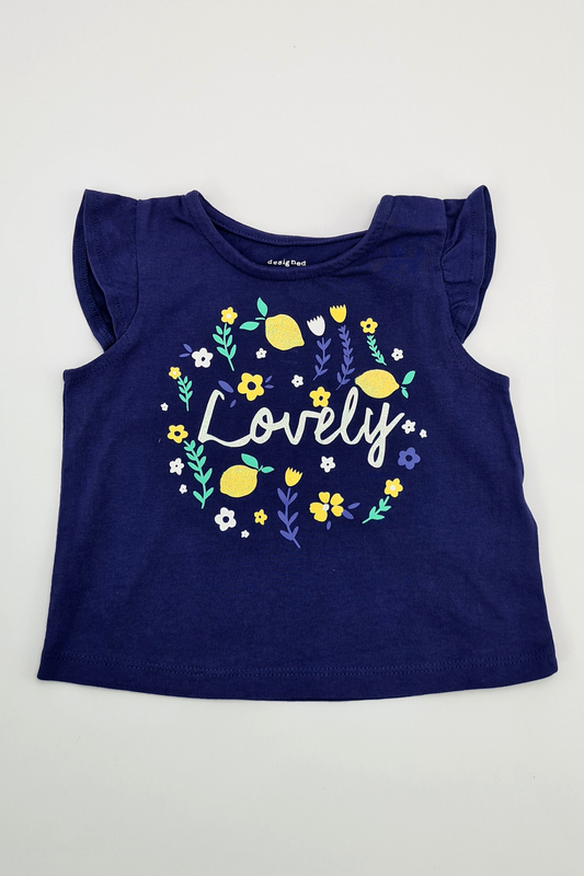 0-3m - 'Lovely' Top (F&F)
