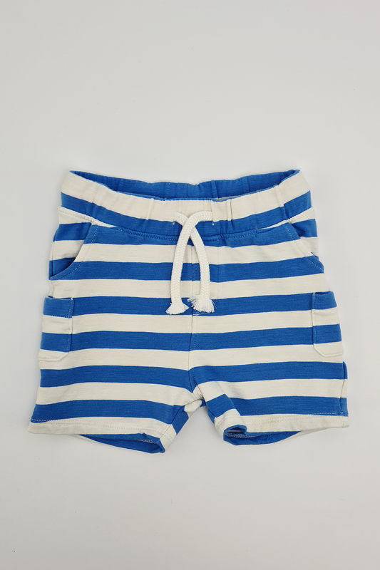 Blue & White  Striped Shorts - Precuddled.com