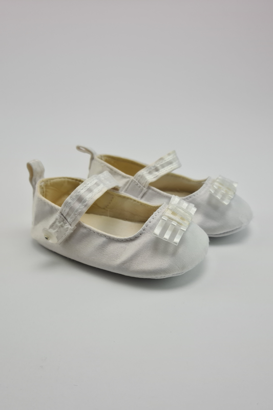 Größe 19 (UK 3) – Weiße Mary Jane-Schuhe