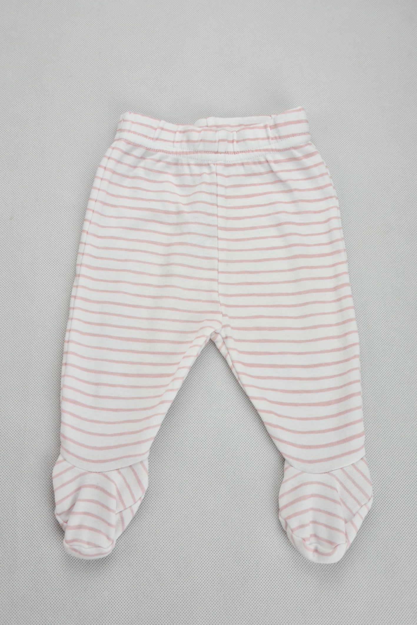 First Size - Striped Footie Leggings