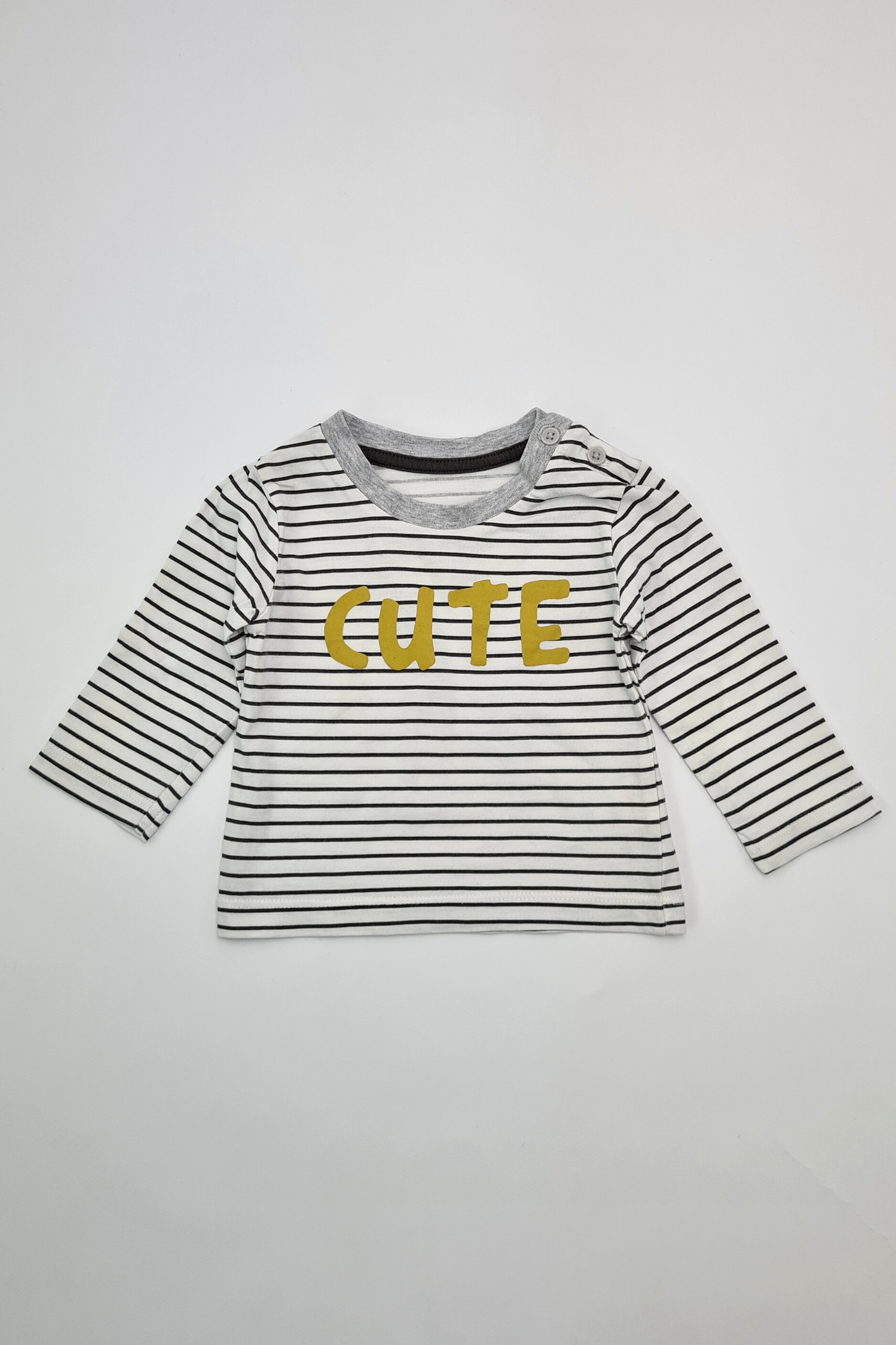 0–3 Monate – „Cute“-T-Shirt aus 100 % Baumwolle (Matalan)