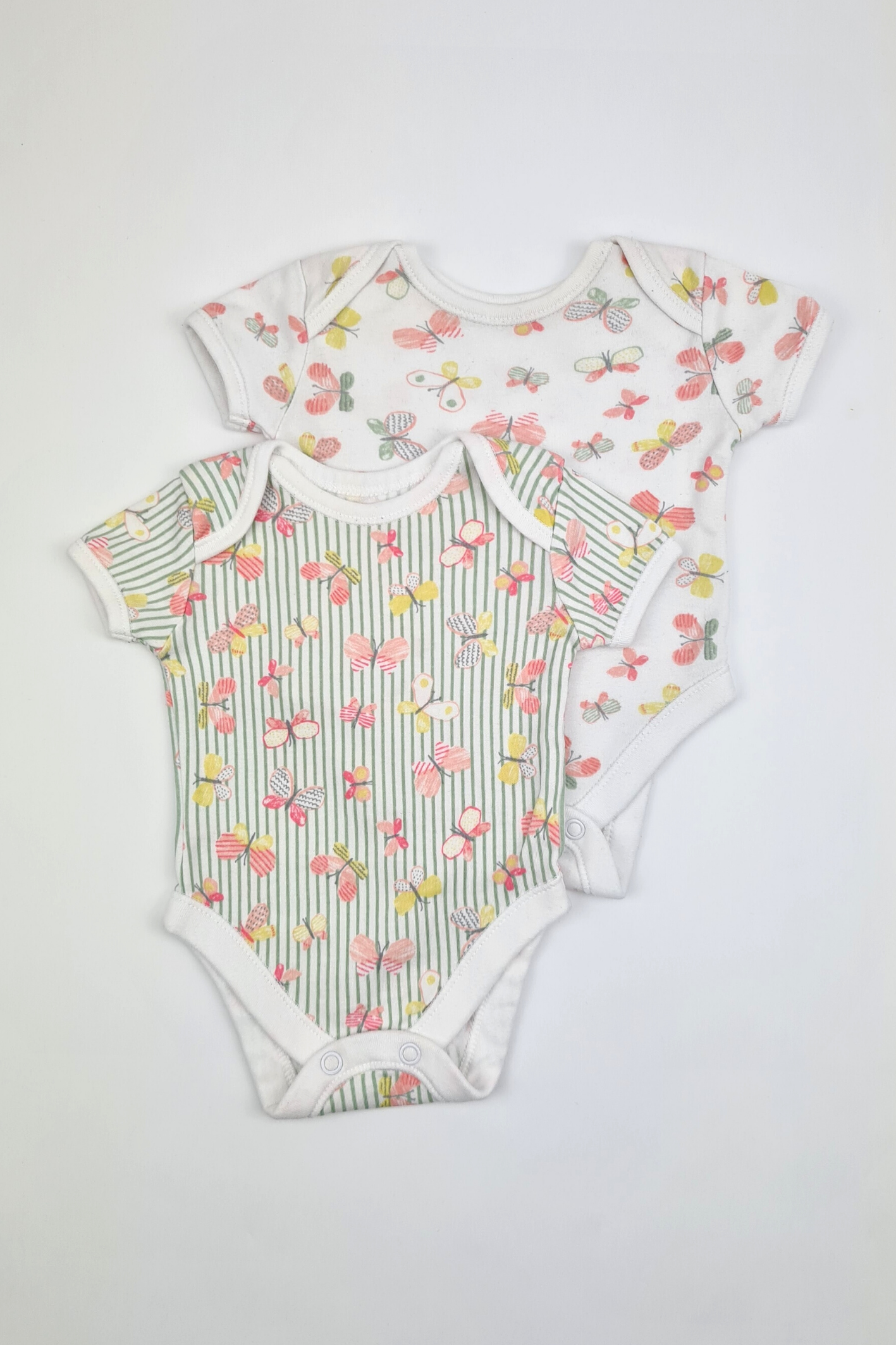 Newborn - 9lbs Butterfly Print Bodysuit (George)