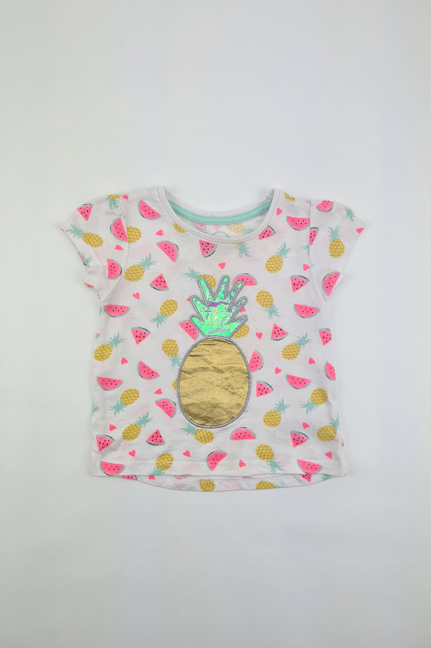 9-12m - Pineapple Print T-shirt (Primark)