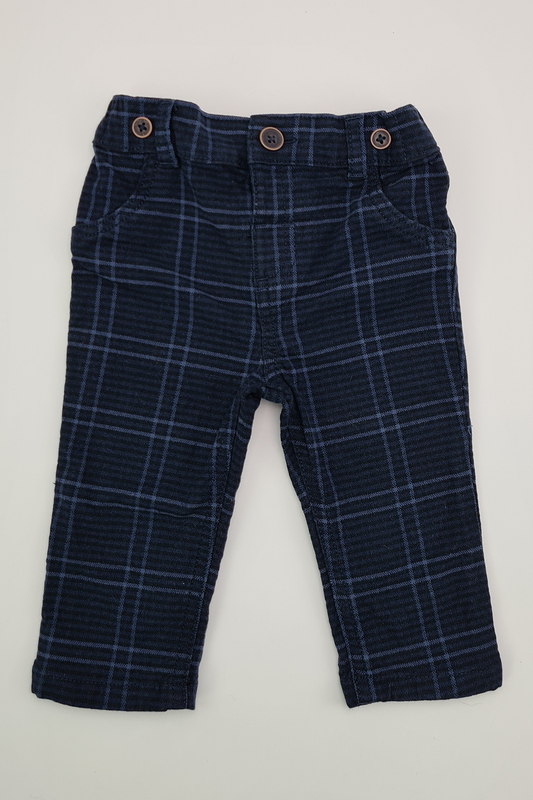 3-6m - Plaid Trousers (F&F)