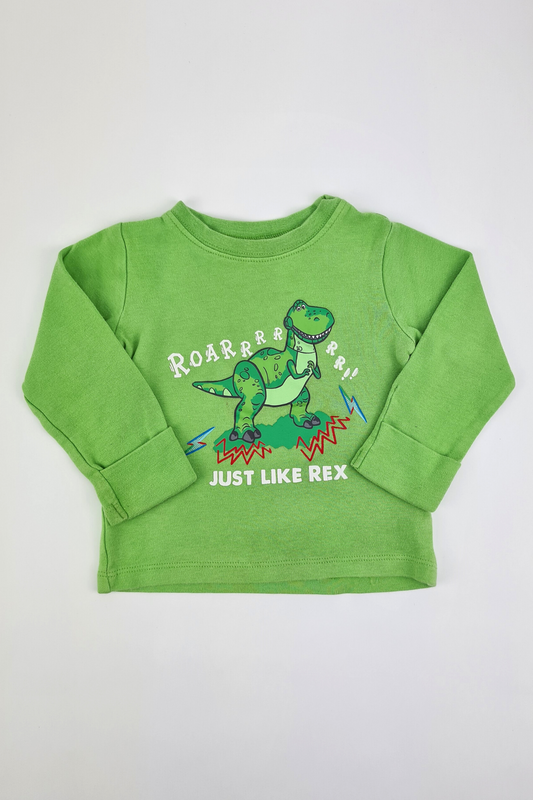 6–9 Monate – Pyjama-Oberteil „Roar Just Like Rex“ (George)
