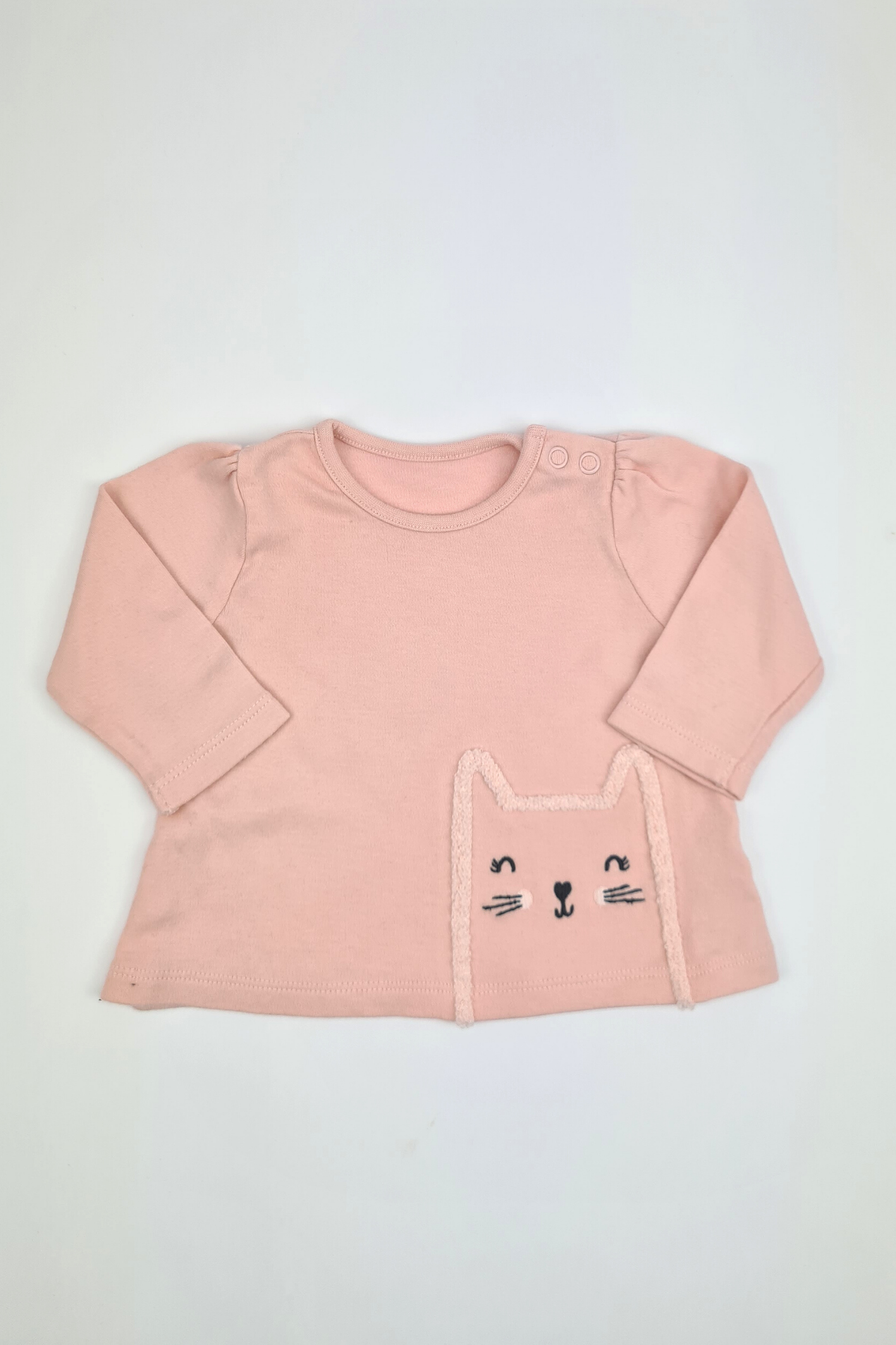 Newborn - 9lbs Pink Kitten Top