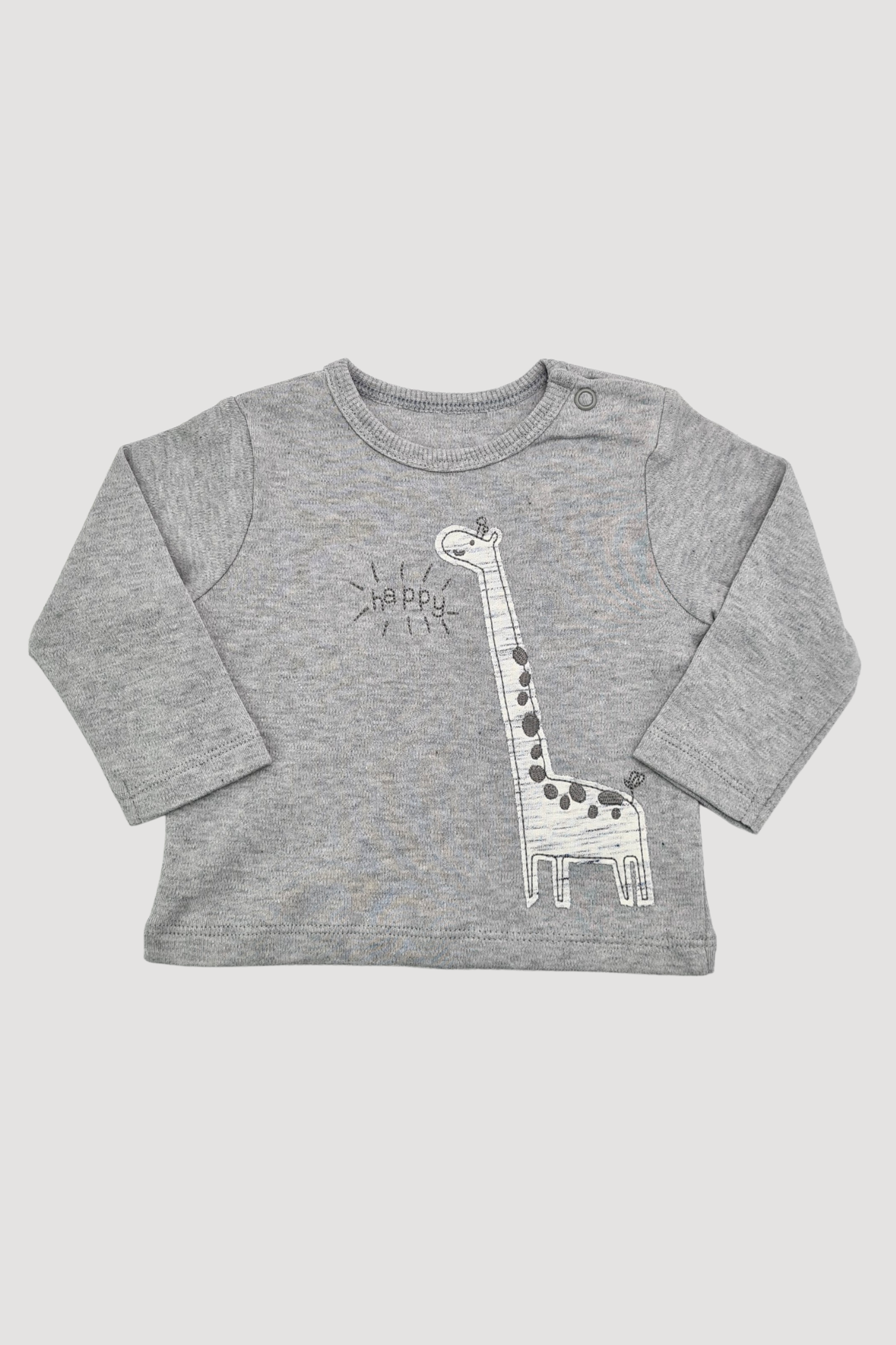 0-3 mois - T-shirt girafe 'Happy' (M &amp; Co.)