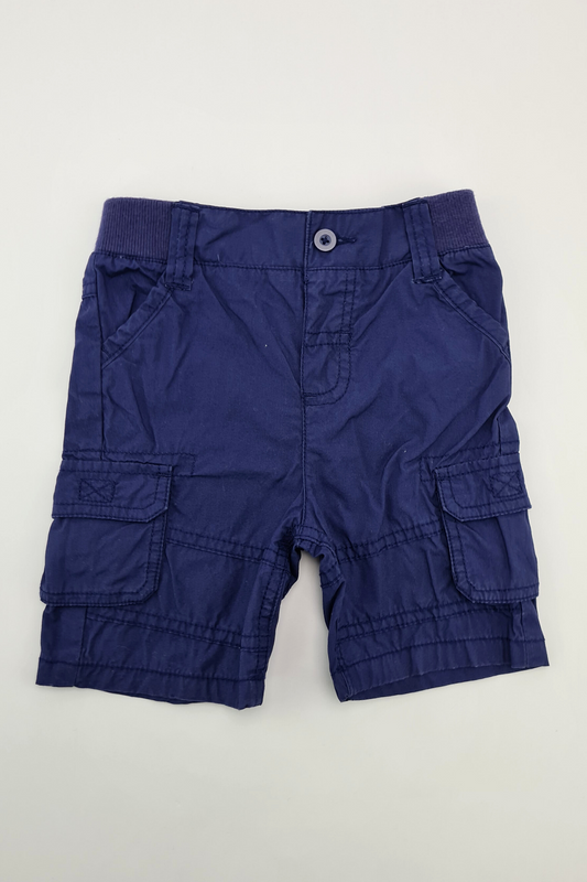 12-18m - Navy Blue Cargo Shorts (John Lewis)