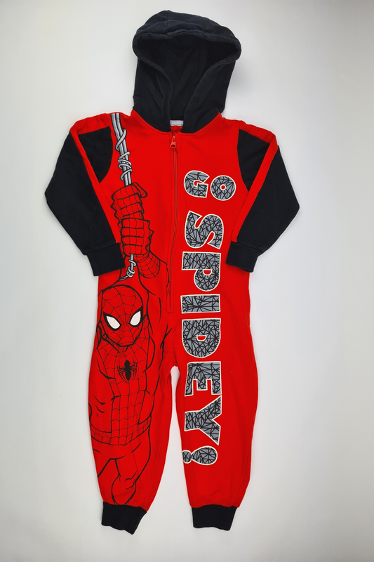 3-4y - 'Go Spidey!' Spiderman Onesie. (Marvel Comic)