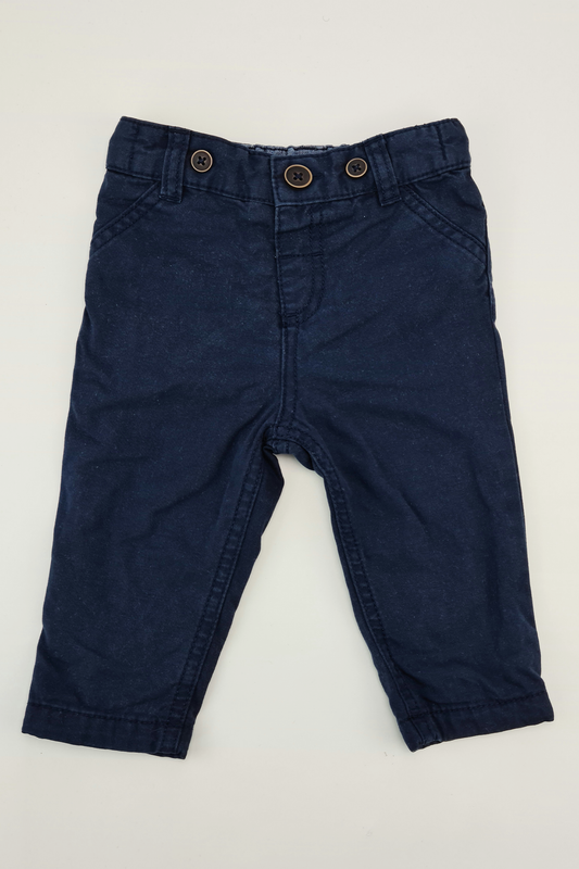 3-6m - Pantalon Chino Bleu Foncé