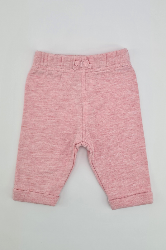 First Size (9lbs) - Pink Marl Joggers (George)