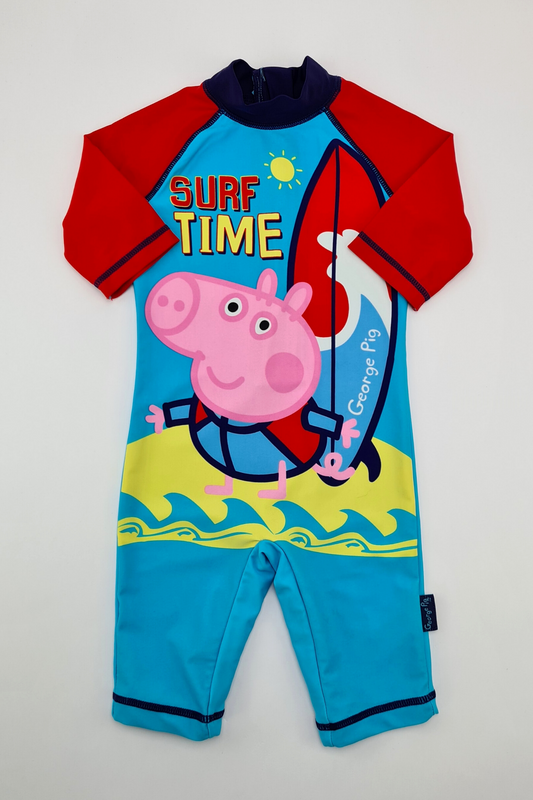 12-18m - Peppa Pig's George 'Surf Time' Wetsuit
