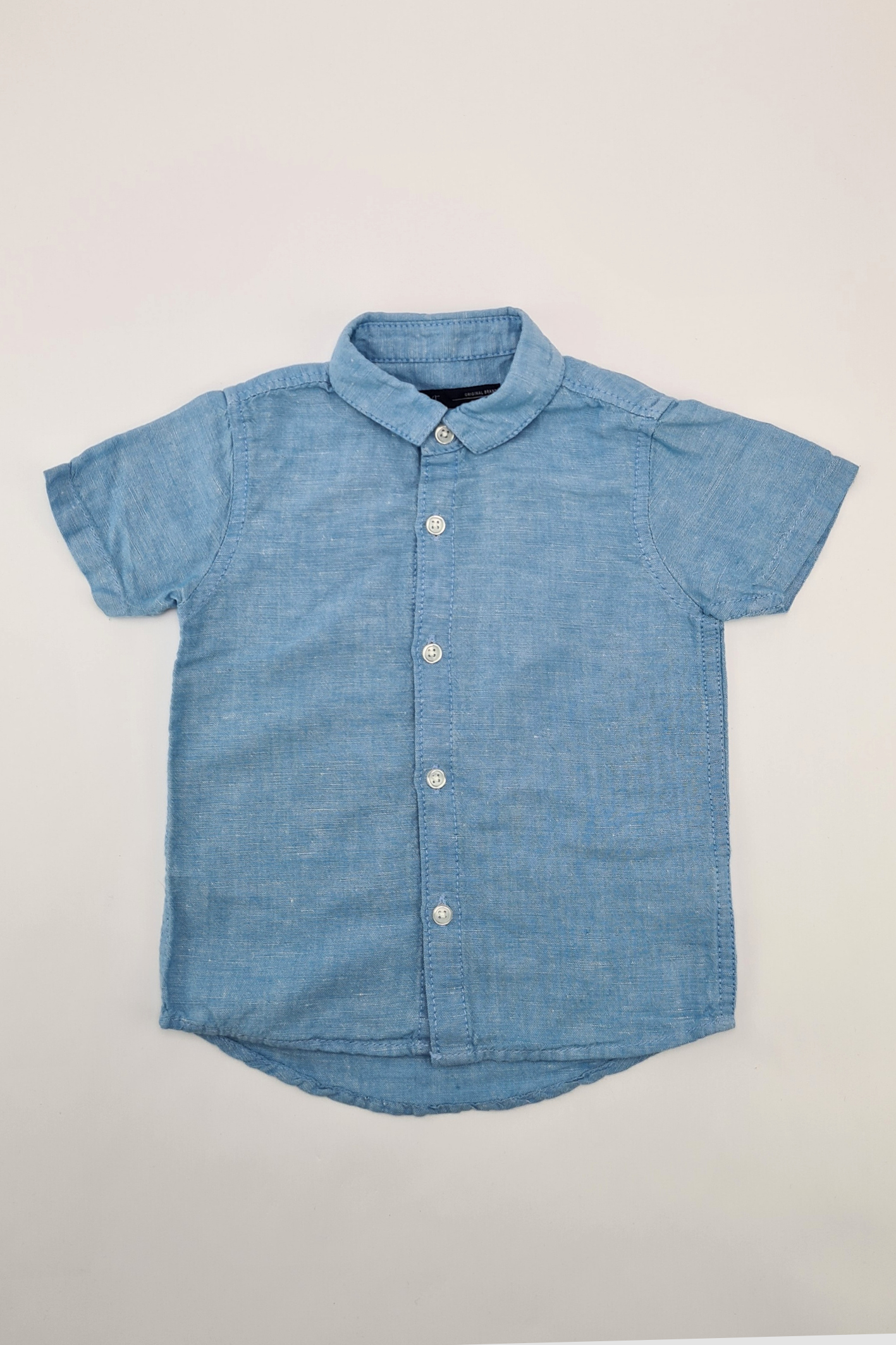 12-18m - Blue Button-Up Shirt