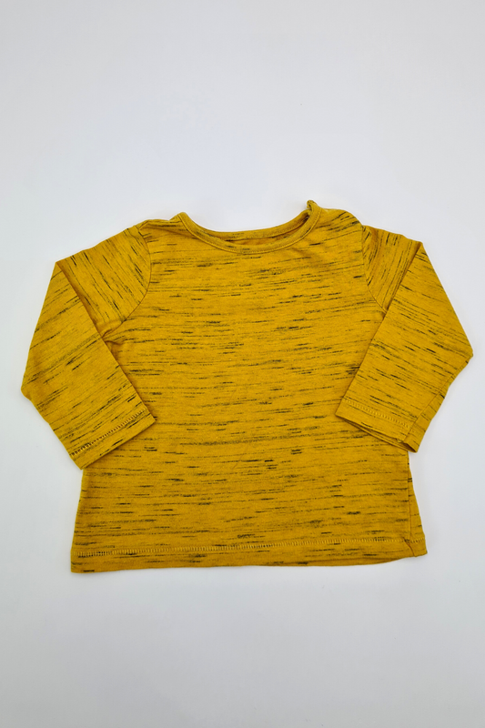 3-6m - T-shirt jaune (F&amp;F)