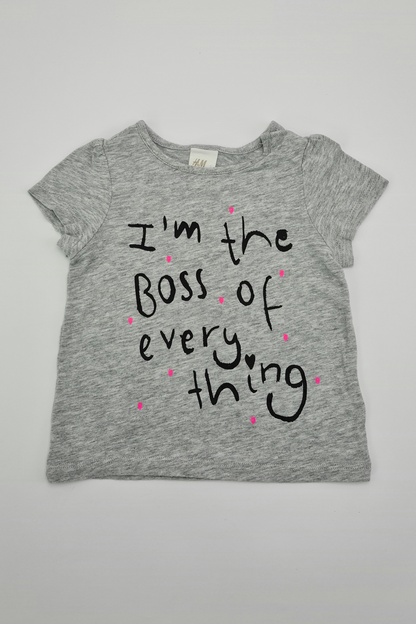 6–9 Monate – T-Shirt „I'm The Boss Of Everything“ (H&amp;M)