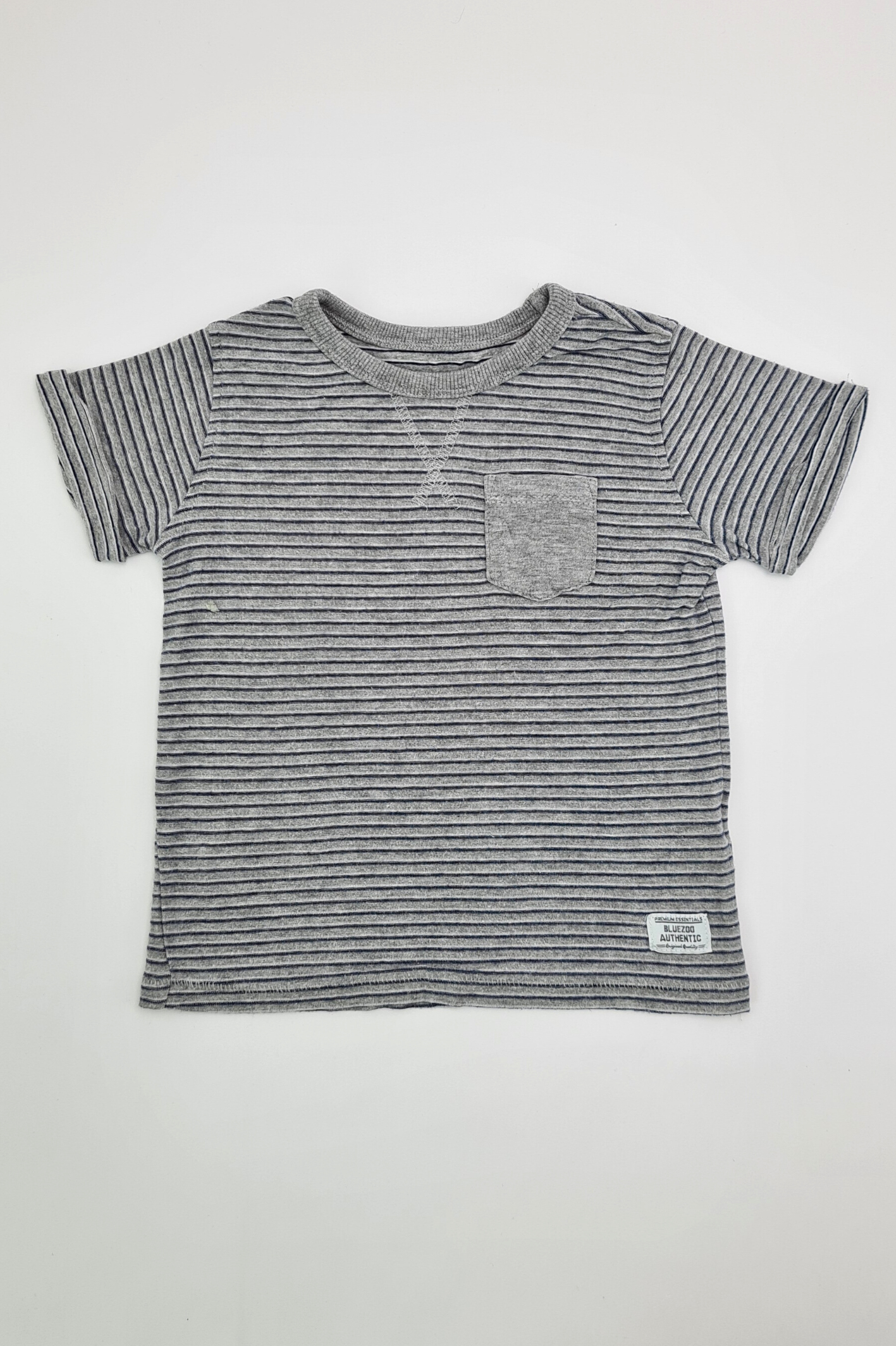 12-18m - Stripe T-shirt (Blue Zoo)
