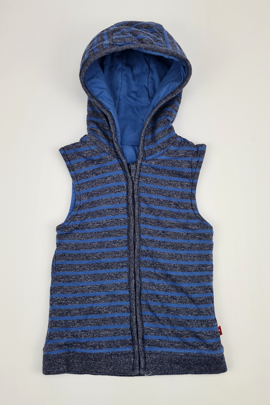 12-18m - Blue Stripe Hooded Gilet (F&F)