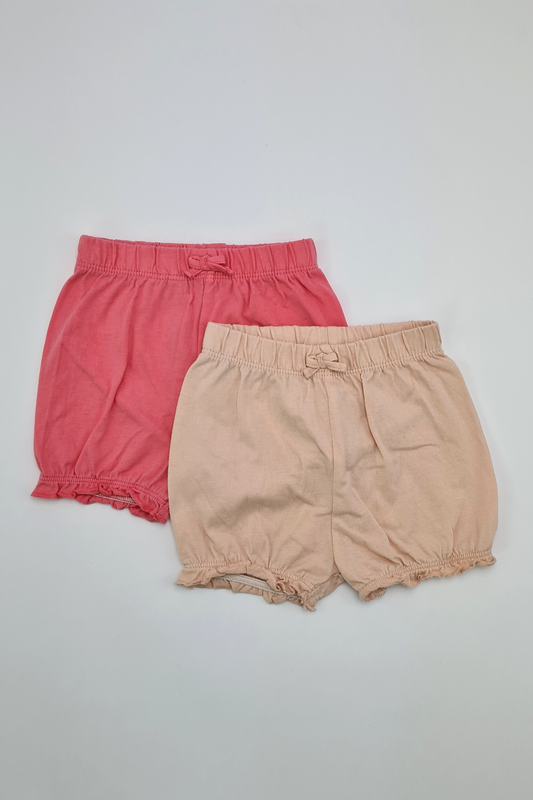 3-6m - Pink Shorts Set (George)
