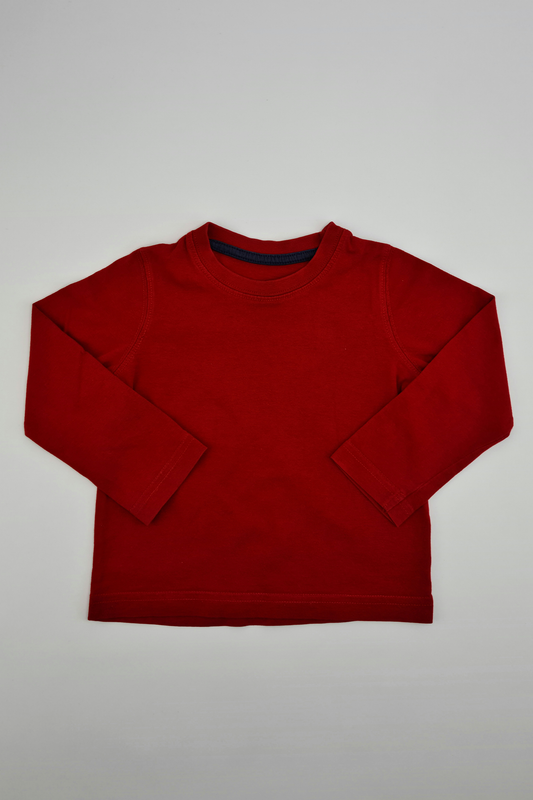 Long Sleeve Red T-shirt - Precuddled.com