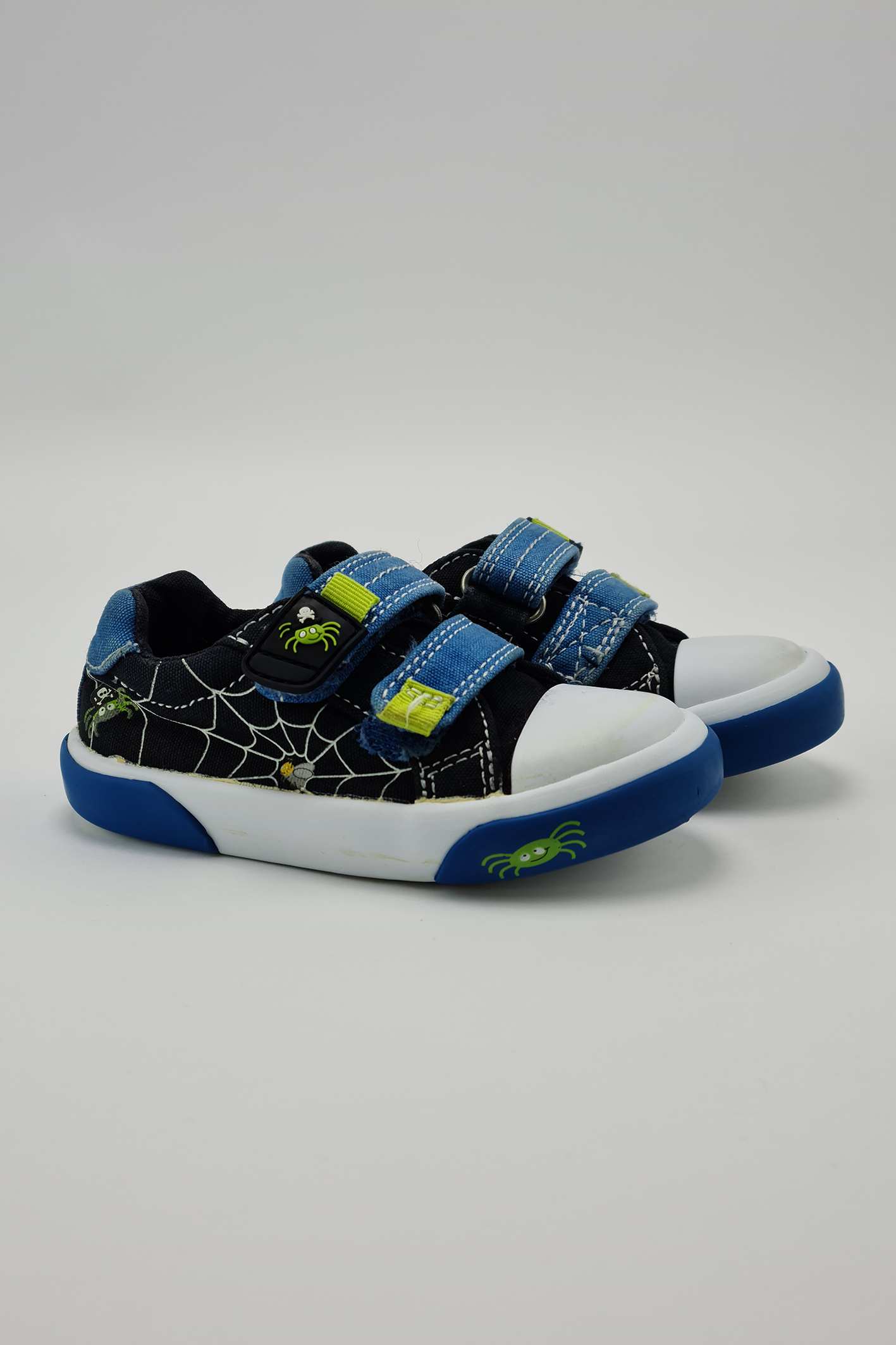 Size 4 - Navy Spider Canvas Shoes