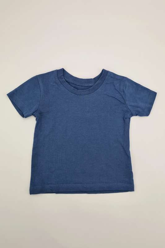 3–6 m – blaues T-Shirt (F&amp;F)