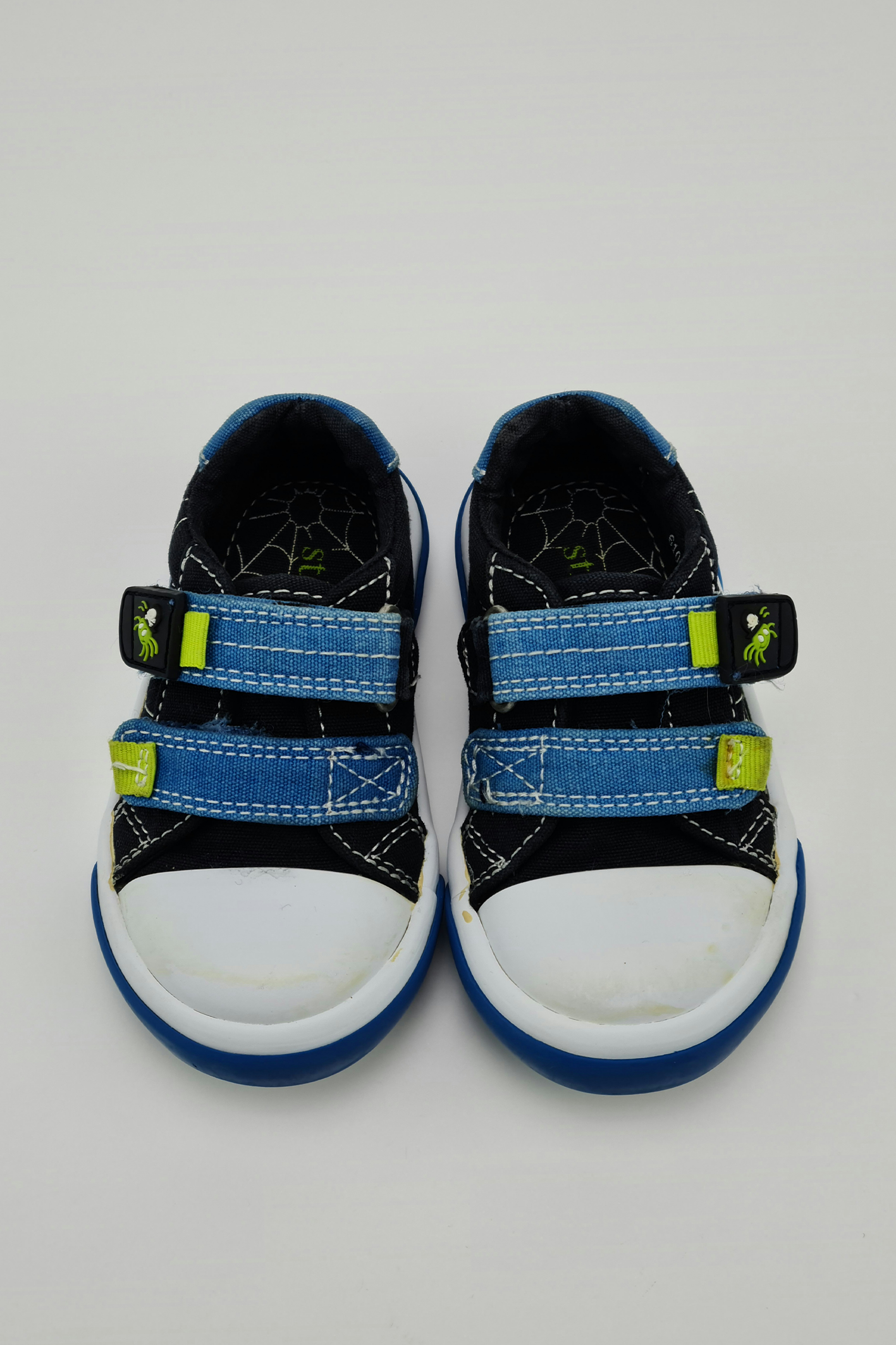 Size 4 - Navy Spider Canvas Shoes