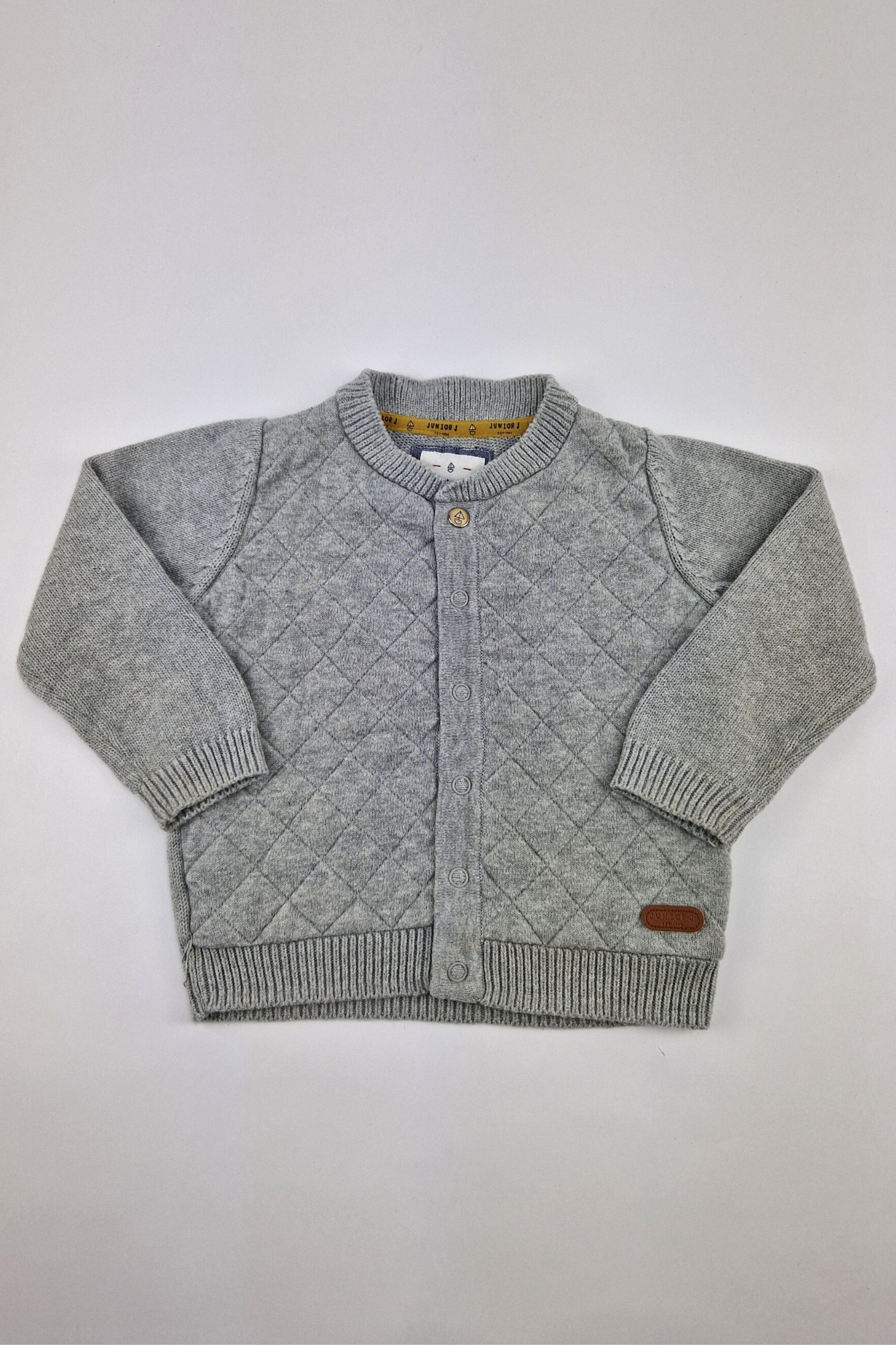 12-18m - Grey Button Up Cardigan (Junior J)