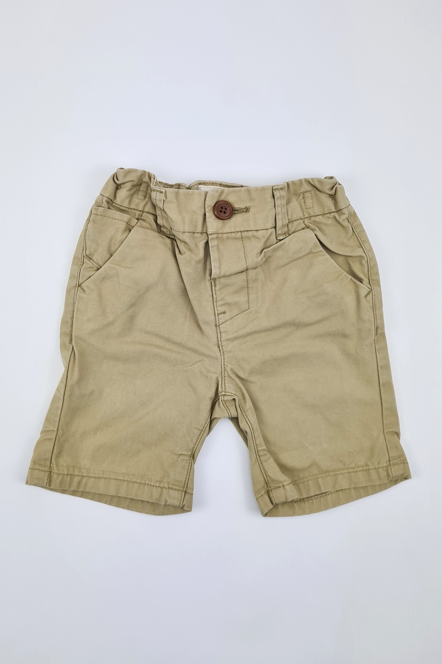 9–12 Monate – Beige Chino-Shorts (Weiter)