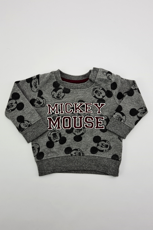 0–3 Monate – Mickey-Mouse-Sweatshirt
