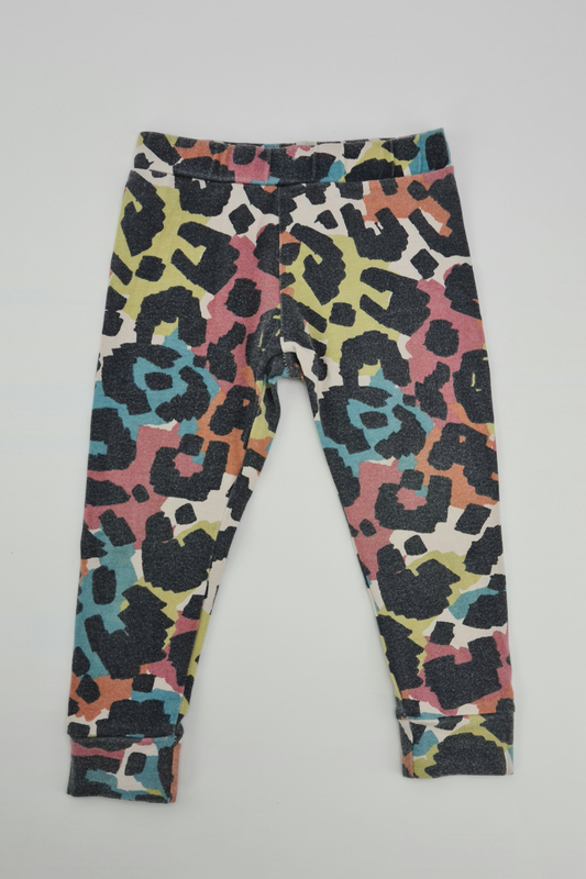 18-24m - Multicoloured animal print leggings