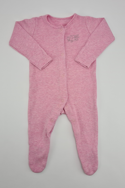 1 Month - Pink Sleepsuit