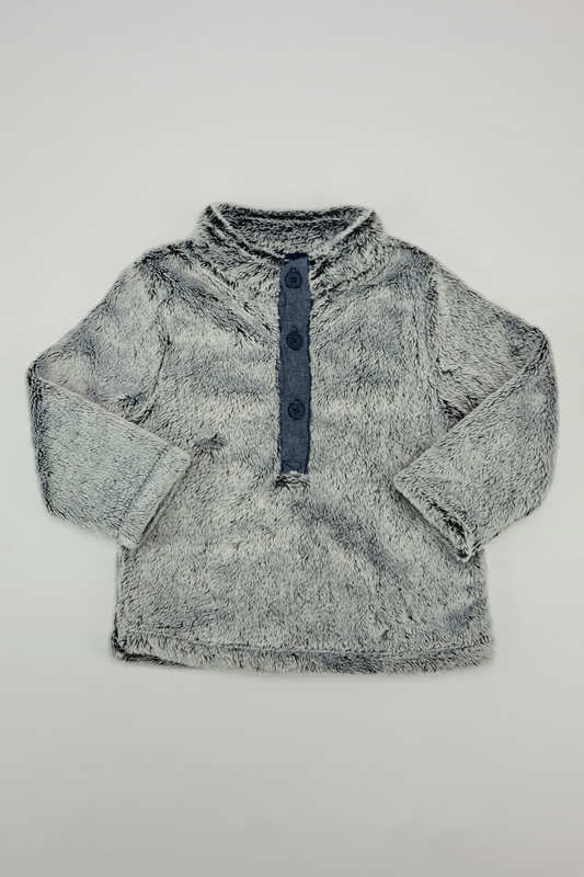 6-9m - Soft Faux Fur Sweatshirt (John Lewis)