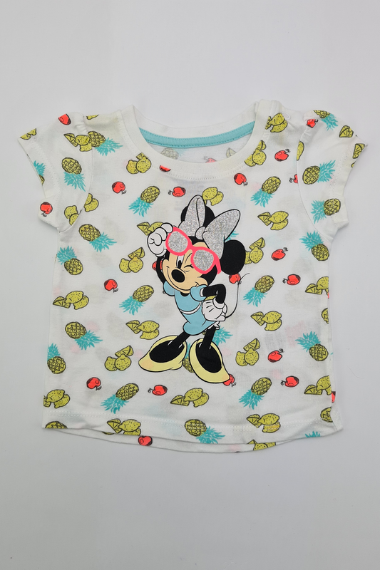 3–6 Monate – Minnie-Maus-T-Shirt (Primark)