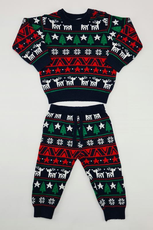 0-3m - 2-Piece Christmas Outfit (F&F)