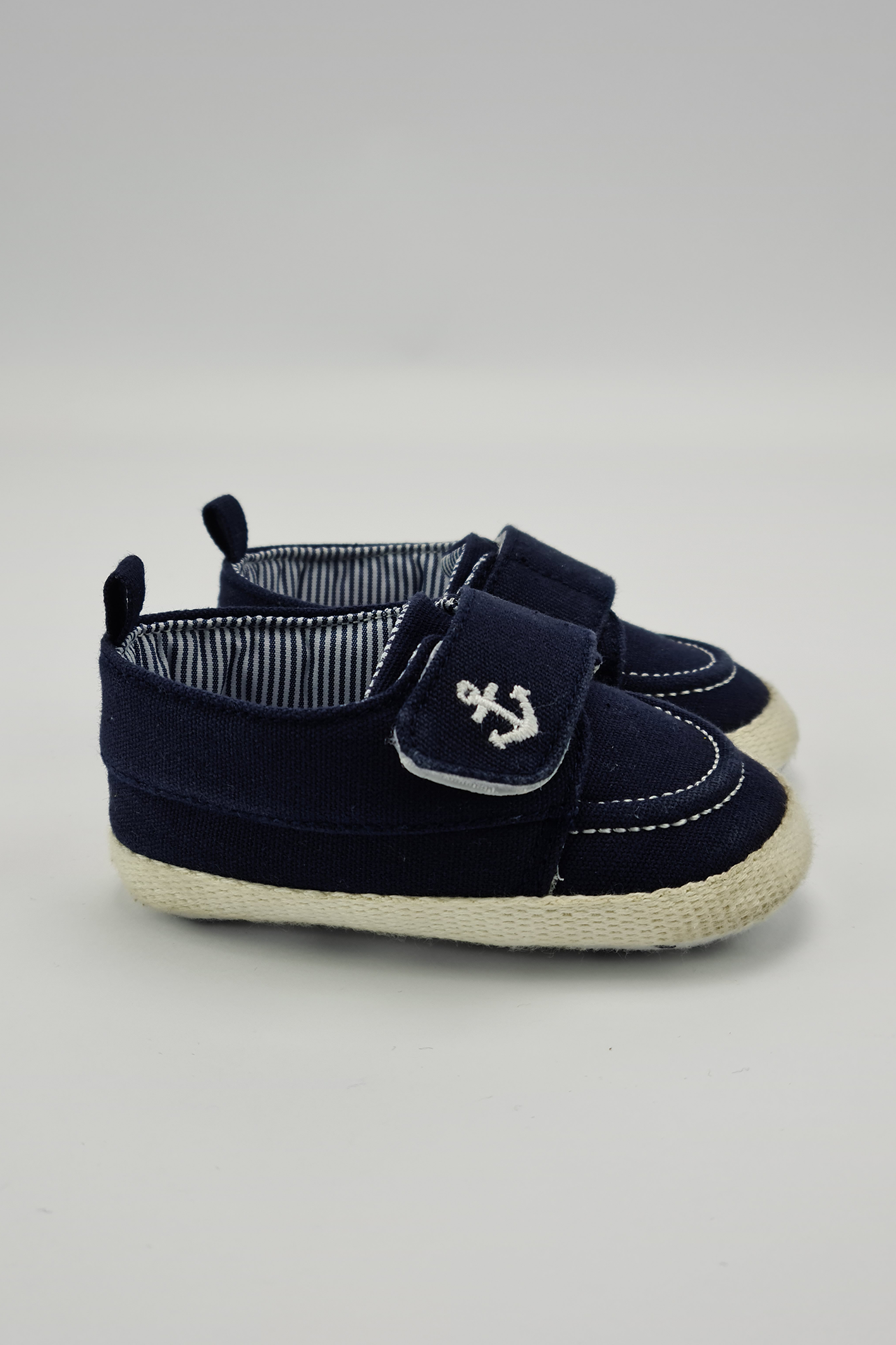 9-12m - Navy Boat Shoes