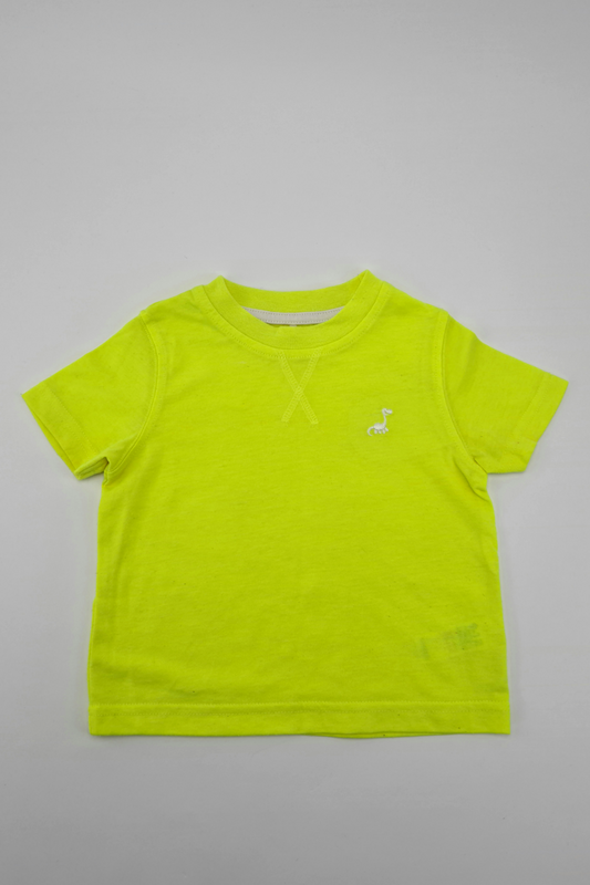 9–12 m – gelbes T-Shirt