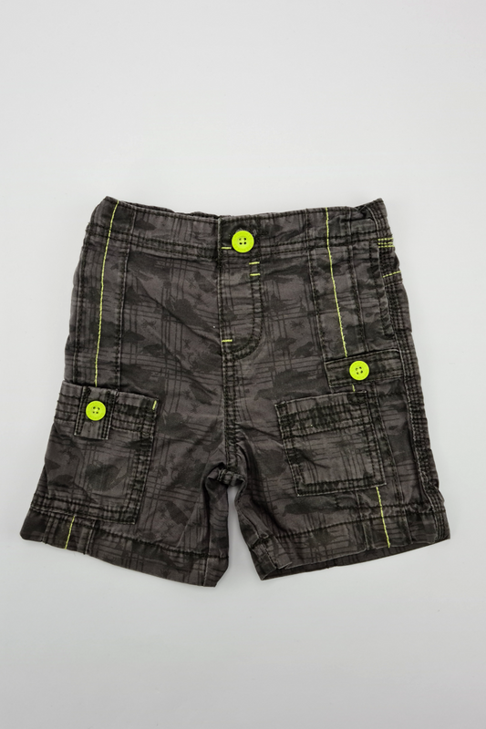 9-12m - Charcoal Cargo Shorts