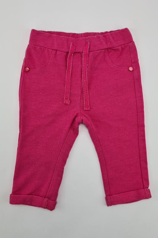3-6 mois - Pantalon de jogging rose vif (Coccodrillo)