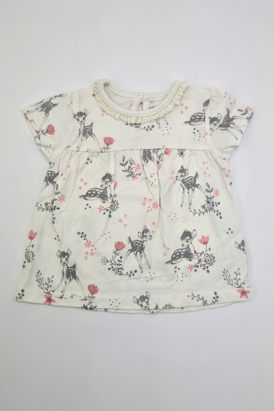 0-3m - T-shirt Bambi (Georges)